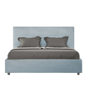 Letto Matrimoniale Francese 140x200 cm Senza Rete Mika Azzurro
