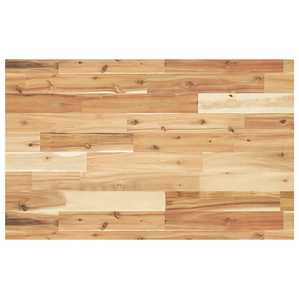 Piano Tavolo Rettangolare 160x50x4cm Legno Massello di Acacia