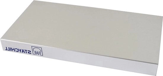 Piatto di Portata Raffreddante 1/3 GN Metallo Argento - Ideale per Buffet e Catering - 32,5 x 17,6 x 3,6 cm