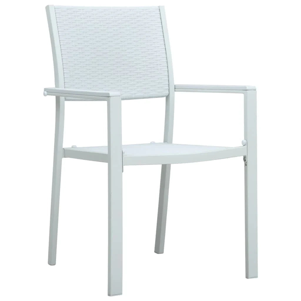 Set da pranzo da giardino bianco da 9 pezzi 02_0014078