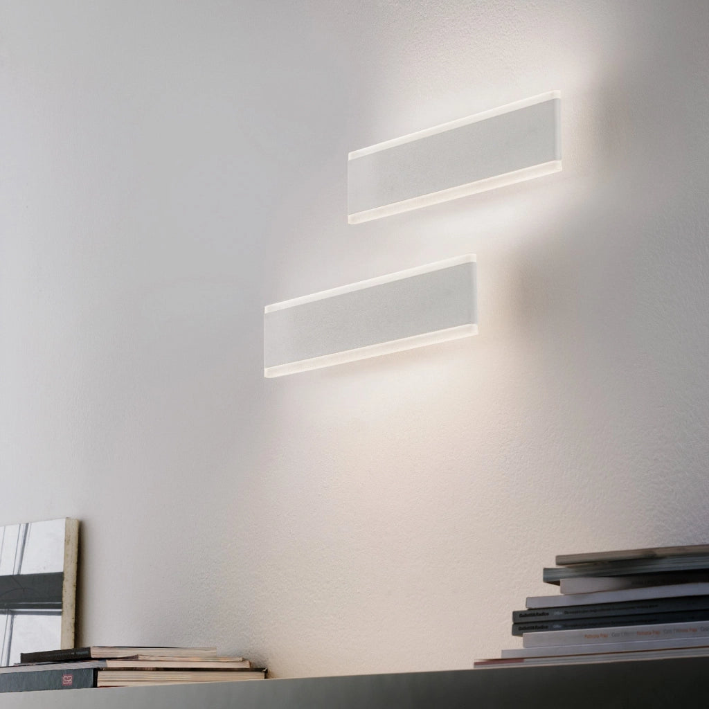 Riga Lampada da Parete e Soffitto a LED 19W 3000K IP54 in Alluminio Bianco Opaco, Design Moderno e Versatile per Illuminazione Interna ed Esterna