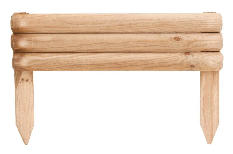 RECINTO STECCATO VAMPIRO 4 PZ. PER DELIMITARE AIUOLE CM.55X15+20H IN LEGNO DI PINO IMPREGNATO