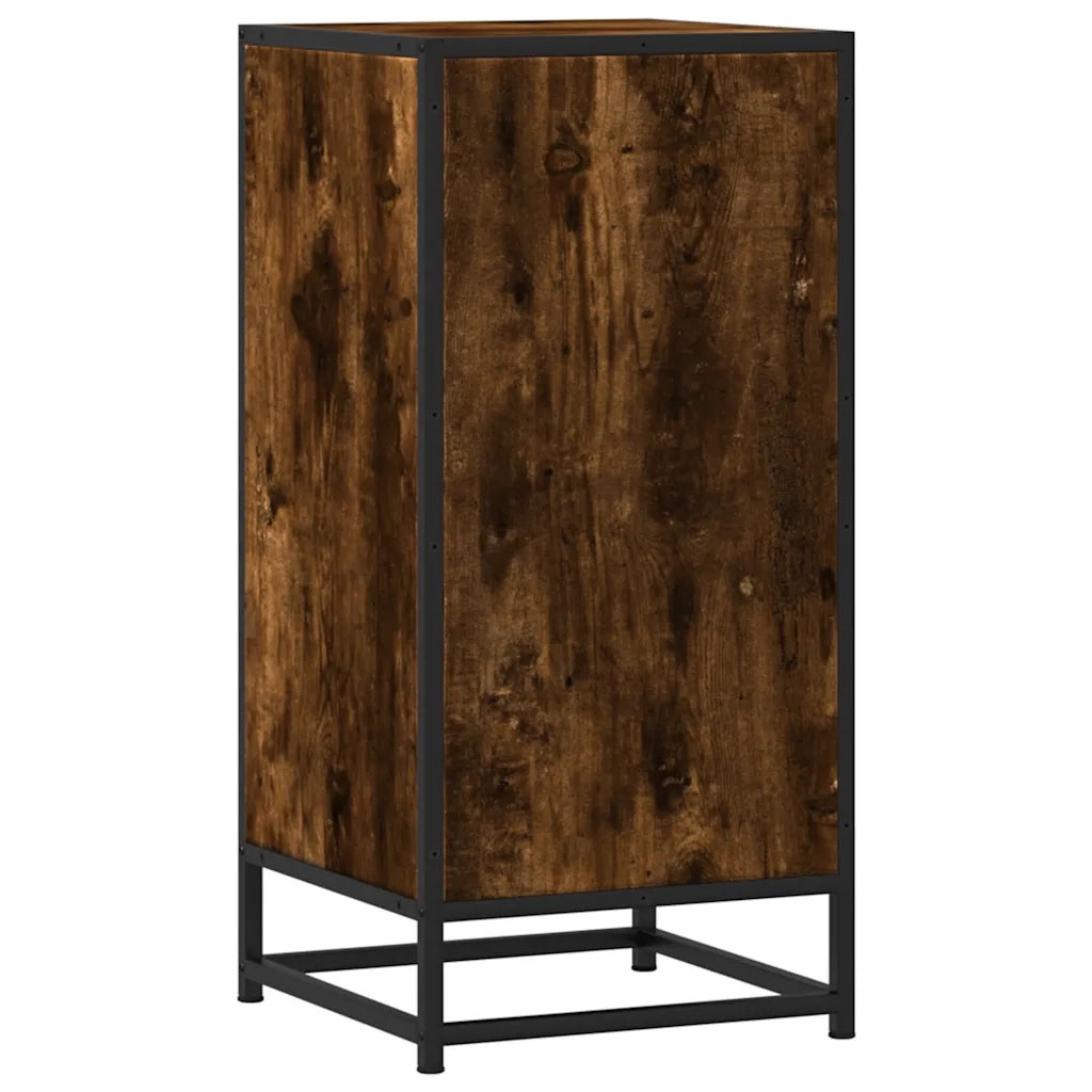 Credenza Rovere Fumo 35,5x35x76 cm in Truciolato 848961