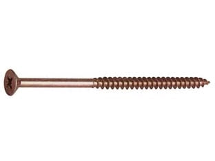 VITE TRUCIOLARE TSP CAVA PZ PARZIALMENTE FILETTATA IN ACCIAIO BRONZATO- - ø mm.6,0x80 - 200 pezzi AMBROVIT