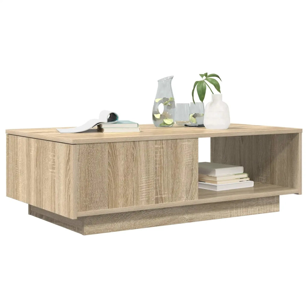 Tavolino da salotto con cassetto Rovere Sonoma 95 x 55 x 31 cm