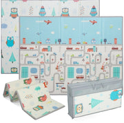 Tappeto gioco bimbo 200x150 cm in schiuma bifacciale antiscivolo pieghevole