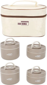 Lunchcontainer Geïsoleerde Isolato con compartimento termico in acciaio inossidabile per viaggi di scuola - Con proprietà impermeabili