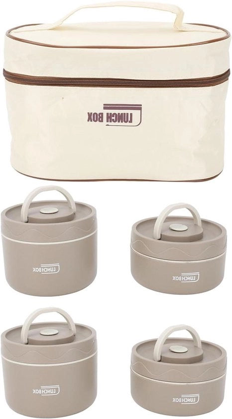 Lunchcontainer Geïsoleerde Isolato con compartimento termico in acciaio inossidabile per viaggi di scuola - Con proprietà impermeabili