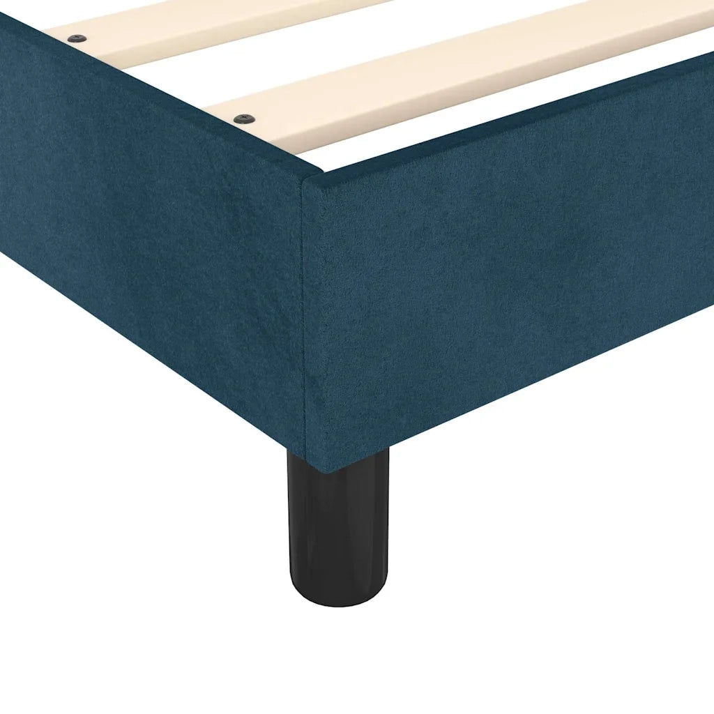 Giroletto a Molle Blu Scuro 160x200 cm in Velluto cod mxl 63771