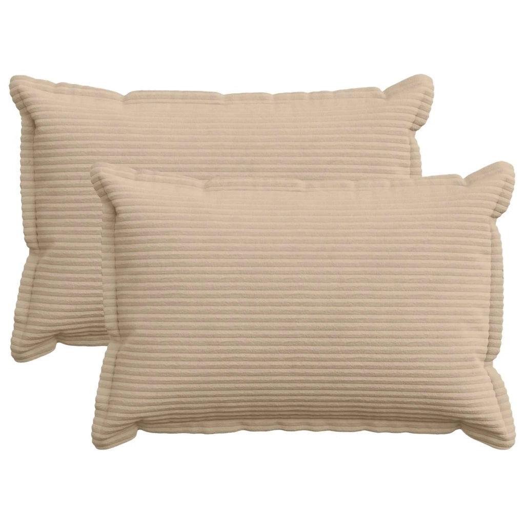 Federa 2 pz HOUTEN Tortora 50 x 70 cm corduroy 919519