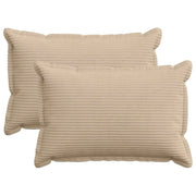 Federa 2 pz HOUTEN Tortora 50 x 70 cm corduroy 919519