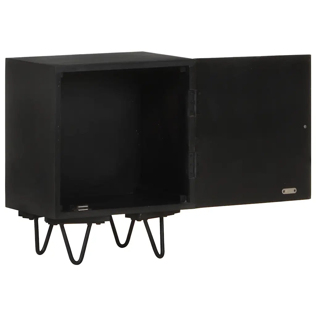 Comodino con Fronte in Ottone 40x30x50 cm Massello di Mango cod mxl 31014
