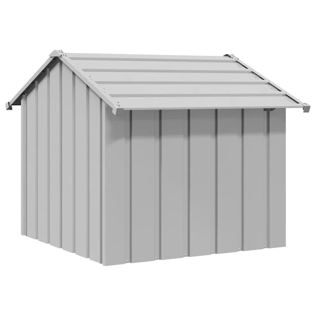 Casetta per Cani con Tetto 85x107x81 cm Acciaio Zincato 4100914