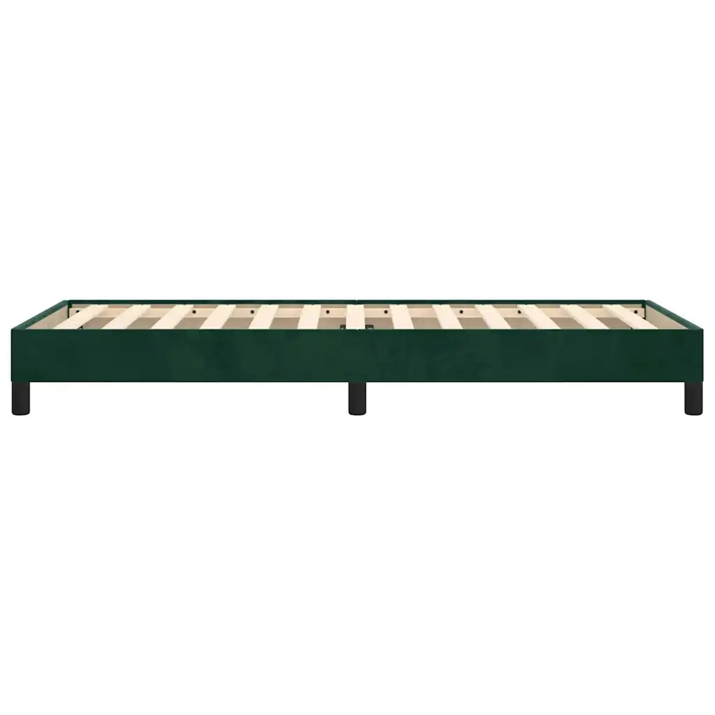 Giroletto senza Materasso Verde Scuro 100x200 cm in Velluto 346961