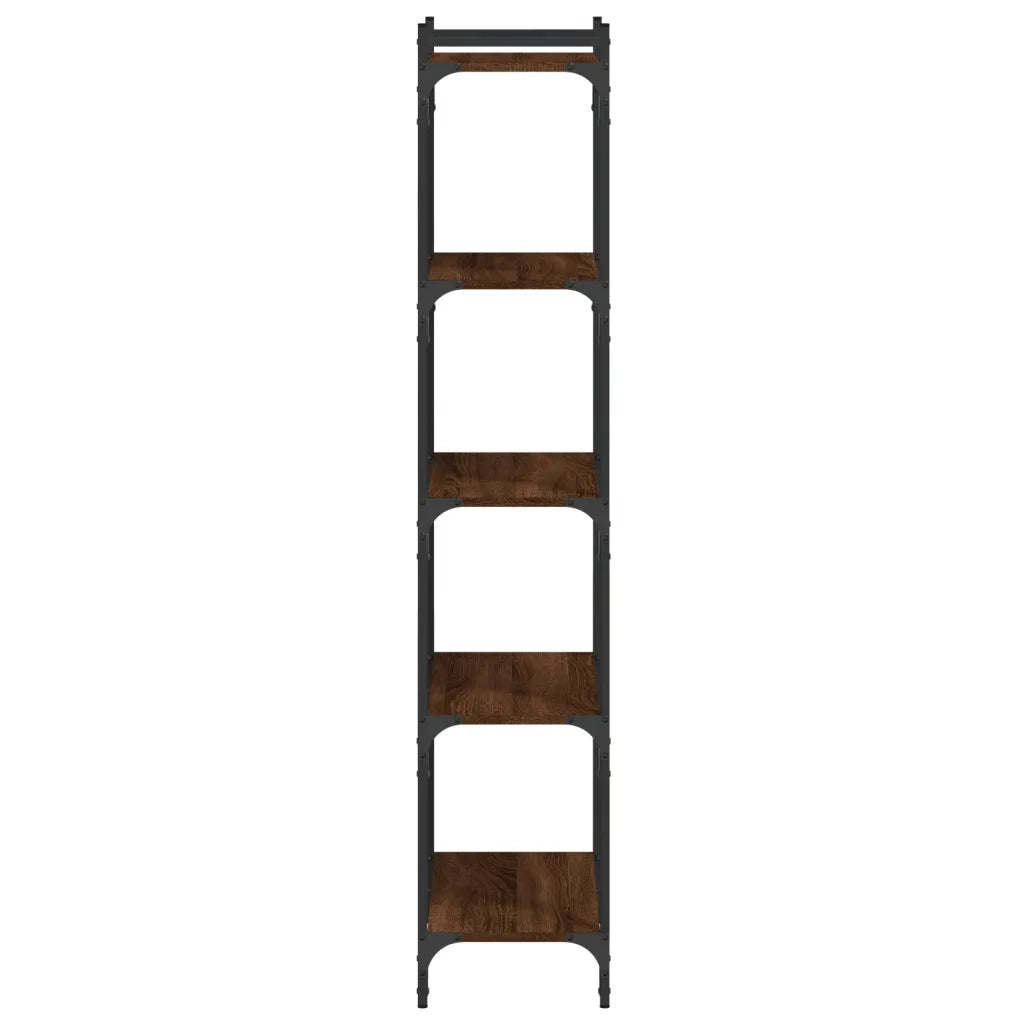 Libreria 5 Ripiani Rovere Marrone 60x30x154cm Legno Multistrato 837661