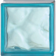 Vetromattone effetto ondulato diffusione luce modello pure 190 x 190 x 80 mm *** colore- azzurro, confezione 1