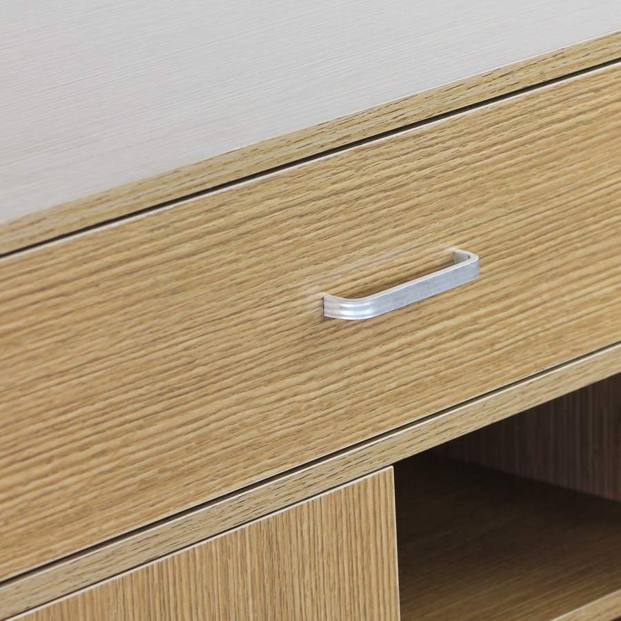 Mobiletto Multiuso 63x95x33 cm in Legno Melaminico Rovere