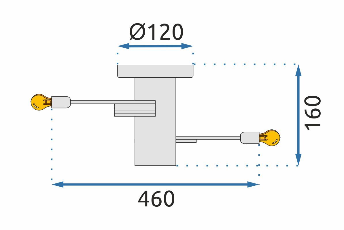 Lampada Da Soffitto Cristallo Loft APP741-5C