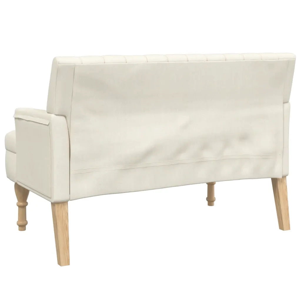 Panca con Cuscini-Sgabello-Divano 113x64,5x75,5 cm in Lino