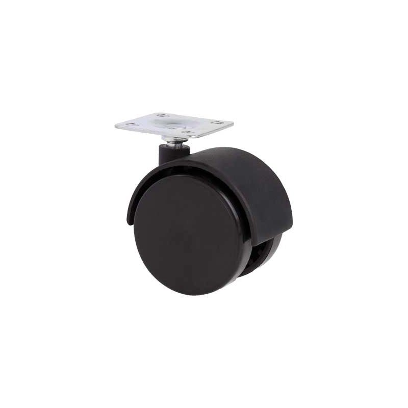 RUOTA ARREDAMENTO GEMELLATA C/PIASTRA 50 mm - portata 35 kg - 4 pezzi