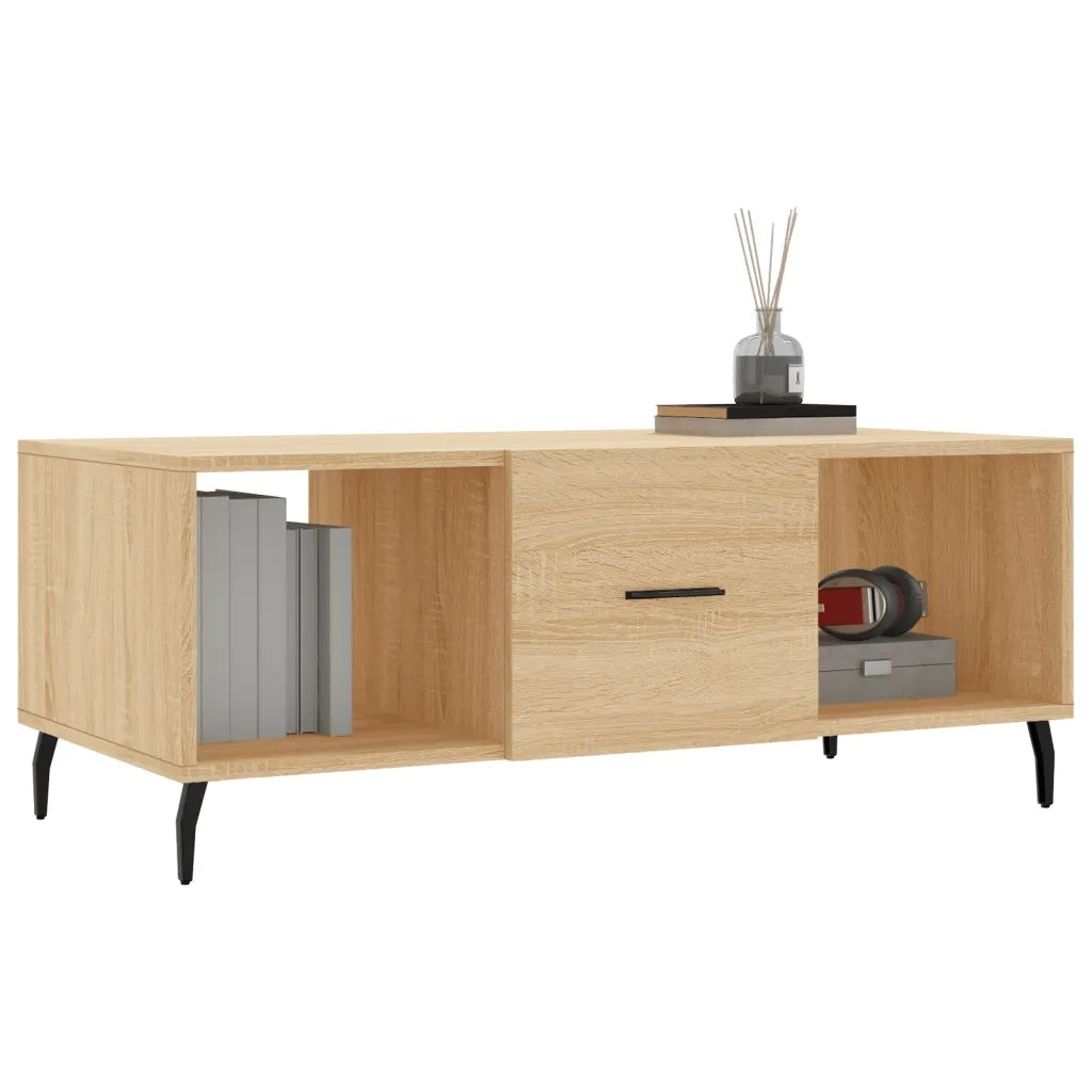 Tavolino da Salotto Rovere Sonoma 102x50x40cm Legno Multistrato 829319