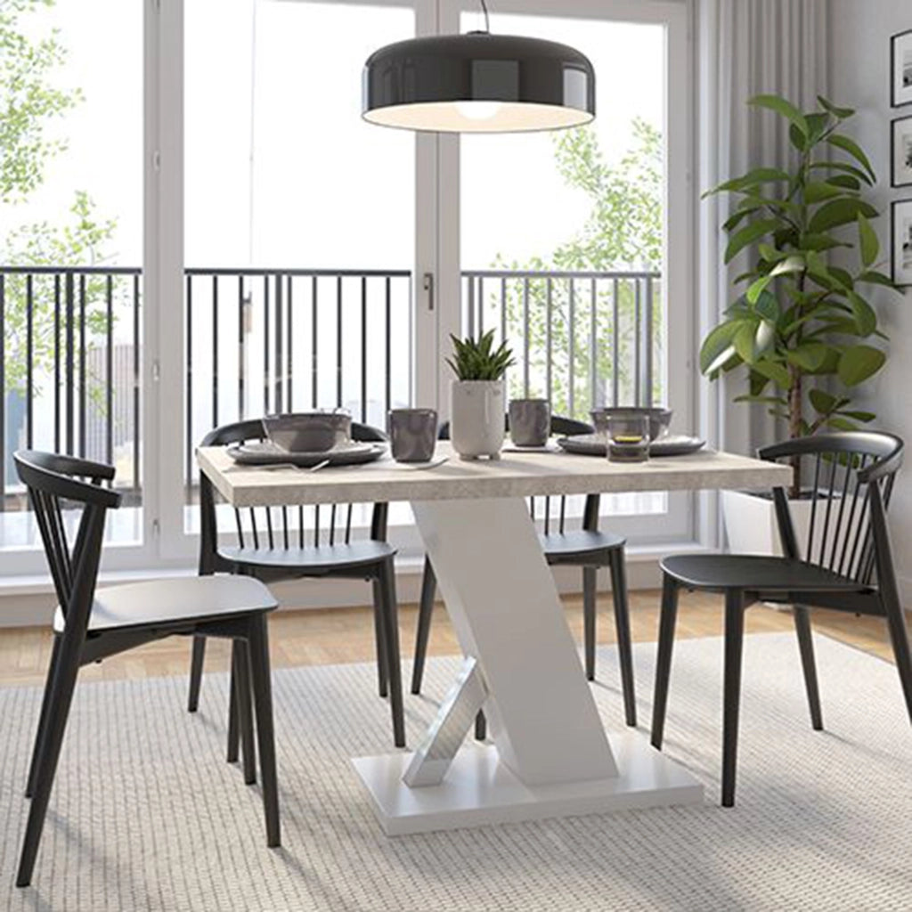 Litopa, Tavolo Fisso 6 Posti, 138x90x76h cm Bianco Marmo