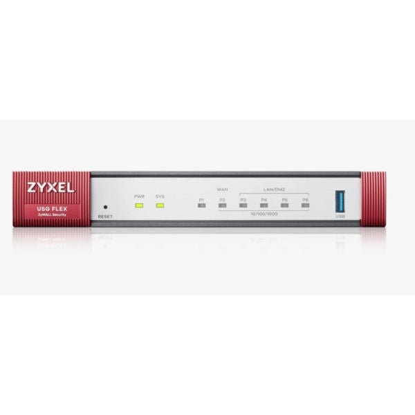 Zyxel usg flex 100 firewall (hardware) 0,9 gbit/s - USGFLEX100-EU0112F