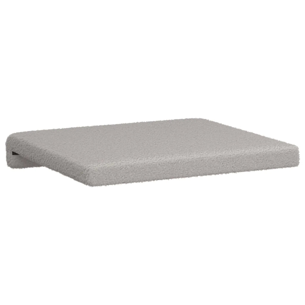 Cuscino per panchina 2 pcs Tessuto Sherpa Grigio Chiaro 42043072