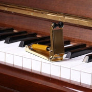 Pianohoes Professionale Qualità - 88 Tasti - Chiusura a Mano Idraulica - Ghiaccio/Nero - Acciaio Resistente - Cuscino di Protezione - Accessorio Pianoforte