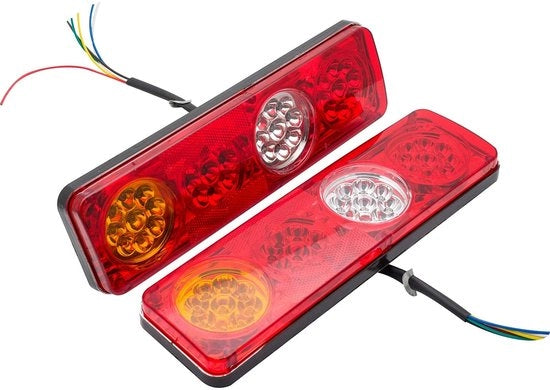Abitazione posteriore acqua resistente 36 LED - abitazione posteriore carrello - abitazione posteriore bicicletta - abitazione posteriore ricaricabile - abitazione posteriore e-bike - 6 funzioni - rampa di carrello