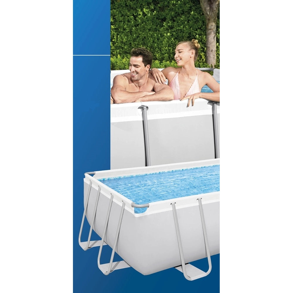 Trade Shop - Piscina Fuori Terra Power Steel Con Struttura Pompa Filtro 549x274x122cm Rettangolare 56465 -