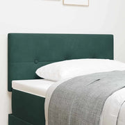 Testiera-Testata-Testiera Decorativa Verde Scuro 100 cm Pelle Sintetica 386821