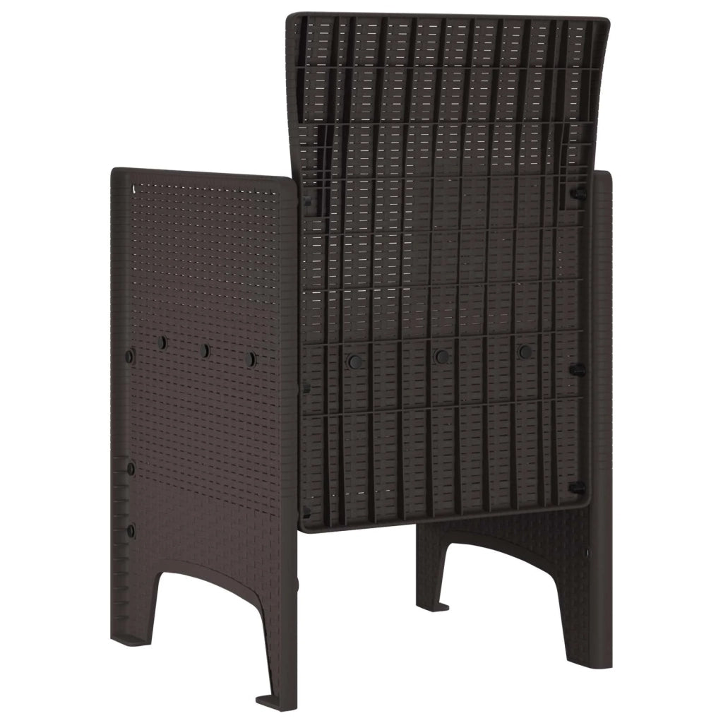 Sedia da Giardino 2 pcs Marrone 53 x 49 x 85 cm Polipropilene 847454