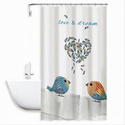 Trade Shop - Tenda Doccia Antimuffa Love Dream Impermeabile 180x180 Cm Con Anelli Bagno 79216 -
