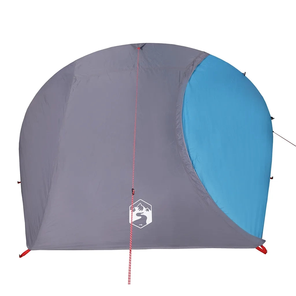 Tenda da Campeggio a Cupola per 4 Persone-Tenda per Escursionismo Blu Impermeabile 181371