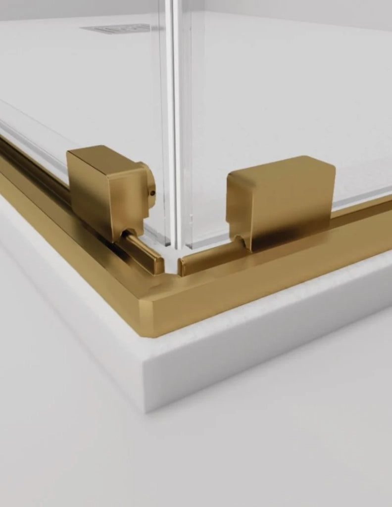 Box doccia ingresso angolare 2+2 ABANTE (TWENTY) 70x70 cm Oro