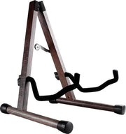Standaard per chitarra acustica e elettrica - A-frame pieghevole - design di noce nero - compatibile con diversi strumenti