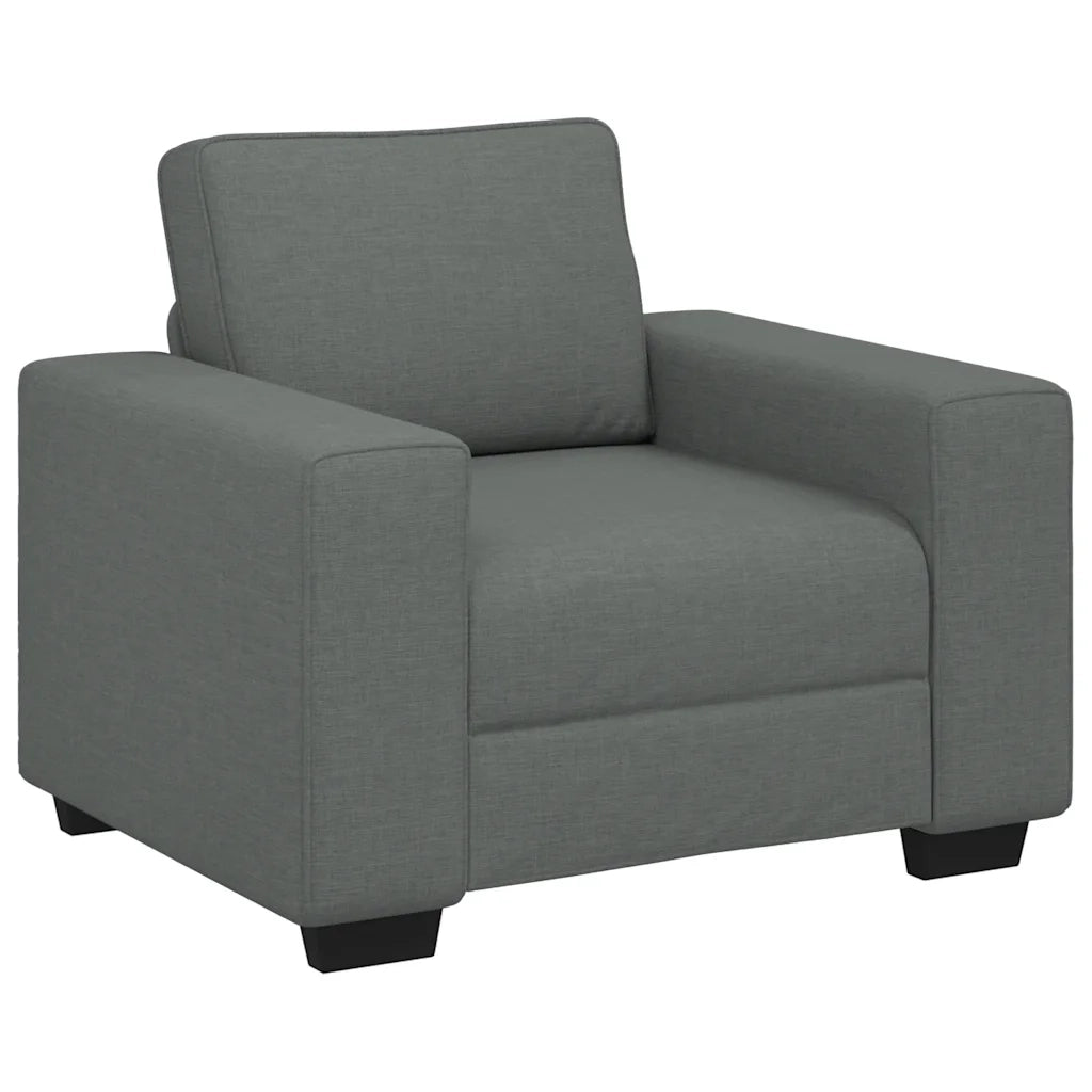 vidaXL Poltrona Grigio Scuro 60 cm in Tessuto
