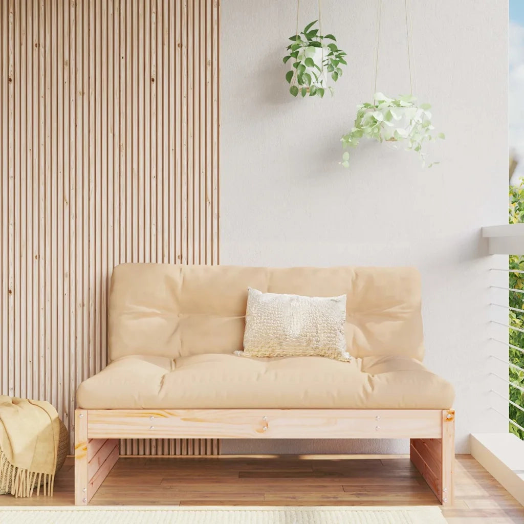 Divano Centrale 120x80 cm in Legno Massello di Pino