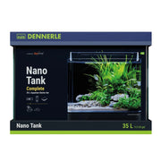 Dennerle Nano Tank Complete 35L - acquario con vetro panoramico cm40x32x28h con filtro, LED e substrato