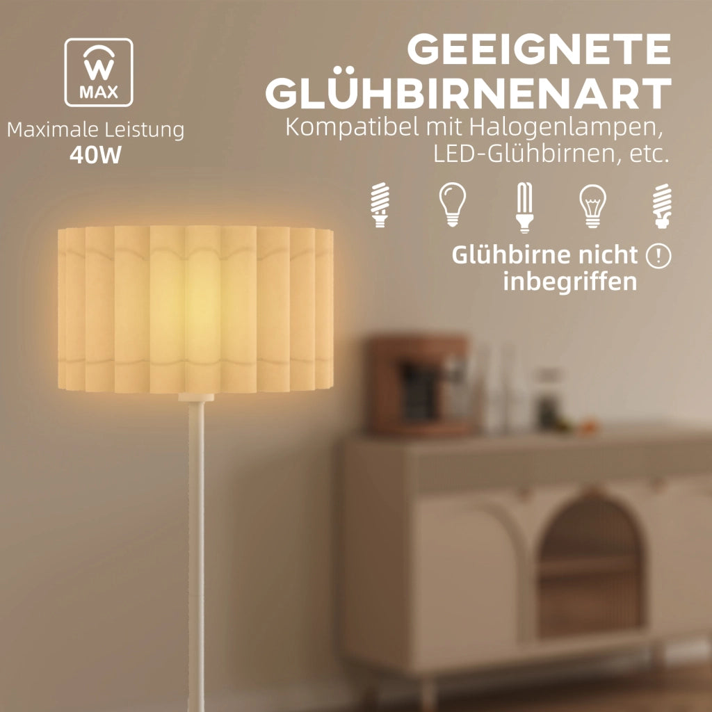 Lampada da terra stile retr¨° ¨C Minimal ¨C bianca