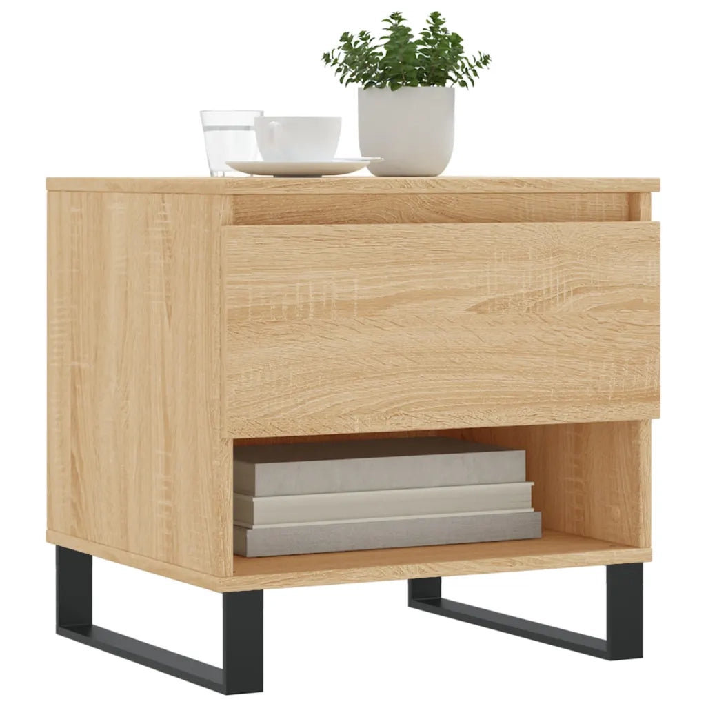 2 pz Tavolini salotto | Tavolino da caff¨¨ | Tavolino da Soggiorno Rovere Sonoma 50x46x50cm Legno Multistrato