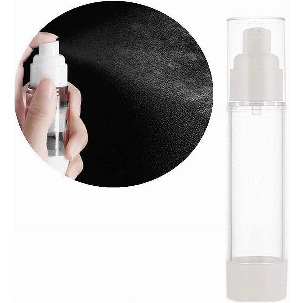 Trade Shop - Set 2pz Bottiglia Da Viaggio Vuota Flacone Per Pompa Airless A Spray 50 Ml 79405 -