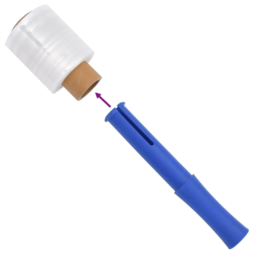 vidaXL Film Estensibile con Manico 10 pz Trasparente 23 μm 50cm x 150m