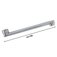 Canna dritta in ottone cromato per miscelatore a muro modello milano *** confezione 1