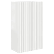 Mobile TV da Parete | Armadietto TV | Mobile Porta TV Bianco Lucido 59,5 x 31 x 100 cm