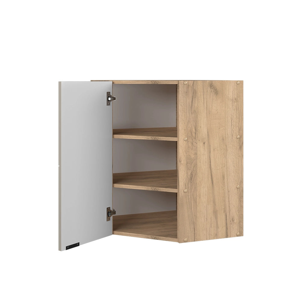 Mobile angolare da cucina Fame-Line GrigioBeige/Rovere dorato 57 cm Vicco