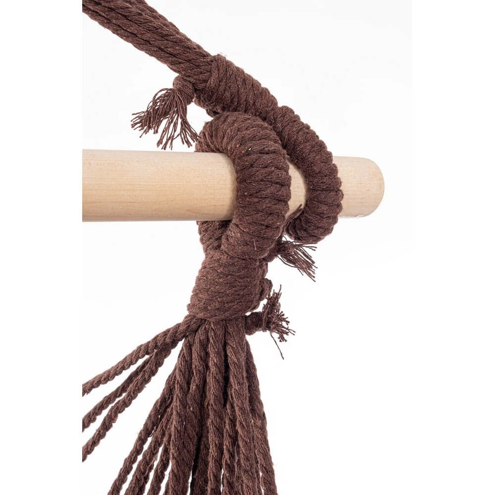 Amaca pensile a sedia in tessuto etnico con cuscino e nappine - COSTA