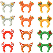 Accessori per gioielli in silicone, 12 pezzi, tema natalizio, spacer in plastica cartoon, per creare gioielli DIY, accessorio divertente