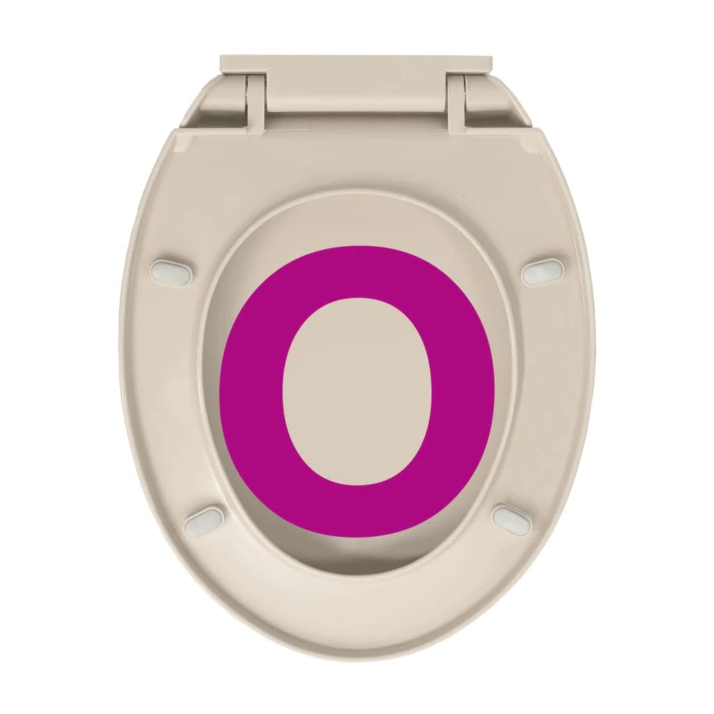 Sedile WC con coperchio a chiusura ammortizzata ovale color albicocca 02_0002919